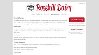 
                            6. Order Changes | Rosehill Dairy - Rosehill Dairy Portal