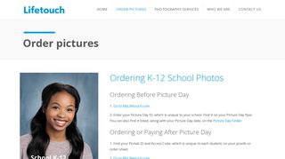
                            2. Order Pictures - Lifetouch Inc. - Lifetouch School Pictures Portal