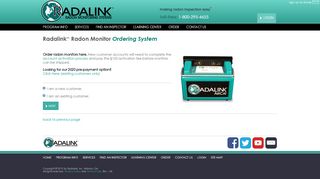
                            8. Order Radon Monitors from Radalink