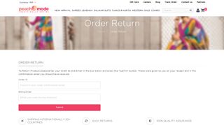 Order Return - Peachmode - Www Peachmode Com Portal