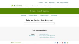 
                            3. Ordering Checks | Help & Support | Regions - Regions Com Checks Login