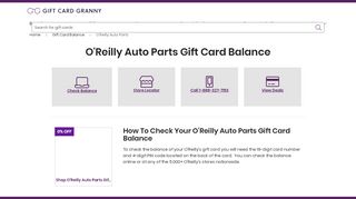 
                            7. OReilly Auto Parts Gift Card Balance Checker | GiftCardGranny - O Reilly Commercial Account Portal