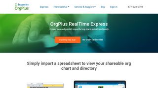 
Org Chart Creator Software - OrgPlus RealTime Express  
