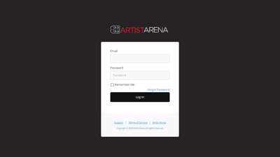 Organizer Login - Artist Arena Admin