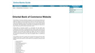 
                            3. Oriental Bank of Commerce, www.obcindia.co.in - Www Obcindia Co In Portal