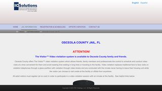 
                            2. Osceola County Jail, FL - The Visitor by ICSolutions - Osceola County Jail Visitation Portal
