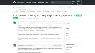 
                            7. OSLCServer connect() and use() are jazz.net app specific ... - Jazznet Login