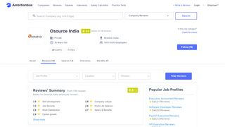 
                            6. Osource India Reviews by 143 Employees | AmbitionBox - Osource India Pvt Ltd Portal
