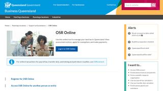 
                            5. OSR Online | Business Queensland - Qld Payroll Tax Portal