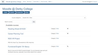 
                            5. Other - Moodle @ Derby College - Moodle Derby College Parent Portal
