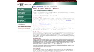 
                            9. Other Personal Products ... - The First National Bank of Hope, KS - Bank Of Hope Credit Card Portal