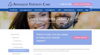 Other Services | Advanced Fertility Arizona's #1 IVF & IUI Clinic - Advanced Fertility Care Patient Portal