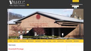 
                            6. Other Services - Valley 1st Community Federal Credit Union - Valley First Online Portal
