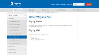 
                            6. Other Ways to Pay | Pepco - An Exelon Company - Pepco Bill Pay Portal