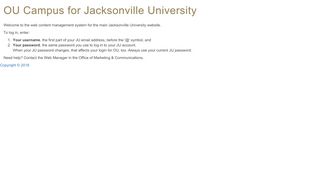 OU Campus for Jacksonville University - Www Ju Edu Portal