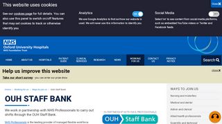 
                            7. OUH Staff Bank / NHS Professionals - Oxford University ... - Nhsp Login Staff Bank Logins