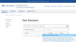 Our Doctors | Columbia Rheumatology - Cumc Student Health Portal