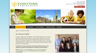 
Our Doctors & Staff - Tanque Verde Pediatrics
