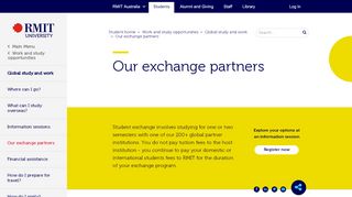 
                            1. Our exchange partners - RMIT University - Rmit Mobi Portal