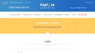 
                            1. Our Members' Area Dashboard - Explore Learning