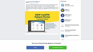 
                            6. Our new mySFM patient portal is live! If... - Sound Family ... - Mysfm Portal