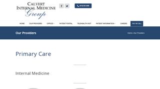 
                            4. Our Physicians - Calvert Internal Medicine Group - Calvert Internal Medicine Portal