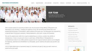 
                            4. Our Physicians - New Mexico Orthopaedics - Nm Orthopedics Patient Portal