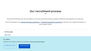 
                            3. Our recruitment process | Wellcome - Wellcome Trust Application Portal