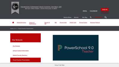 Our Schools / PowerTeacher/PowerAdmin