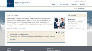 
                            5. Our Services - McCready and Keene | Welcome to McCready ... - Aul Retirement Services Portal