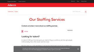 
                            3. Our Staffing Services | Adecco USA - Us Verify Adecco Login