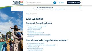 
                            8. Our websites - Auckland Council - Auckland Council Staff Portal