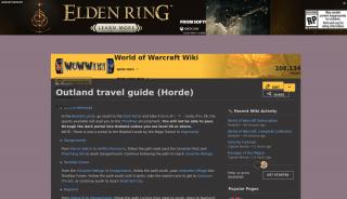 
                            4. Outland travel guide (Horde) | WoWWiki | FANDOM powered by Wikia - Horde Outland Portal
