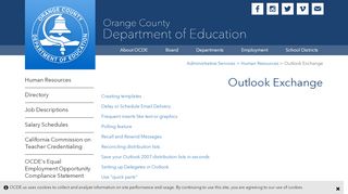 
Outlook Exchange - OCDE.us
