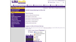 
                            1. Outlook Web App for Office 365 | Email Support | LSU Health ... - Lsuhsc Edu Email Portal