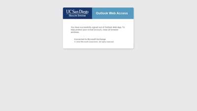 Outlook Web App - University of California, San Diego