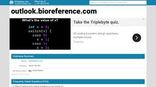 
                            8. ▷ outlook.bioreference.com Website statistics and traffic ... - Bioreference Outlook Login