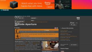 
                            2. Outside Aperture | Half-Life Wiki | FANDOM powered by Wikia - Portal 2 Outside Aperture