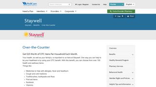
                            5. Over-the-Counter | WellCare - Staywell Medicaid Portal