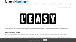 
                            6. Oversigt over alle lån fra L'EASY — Nem Kontant - Leasy Lån Portal