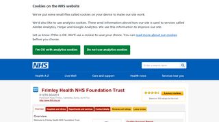 
                            7. Overview - Frimley Health NHS Foundation Trust - NHS - Frimley Park Hospital Staff Portal