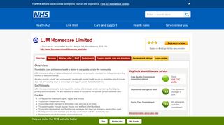 
Overview - LJM Homecare Limited - NHS  
