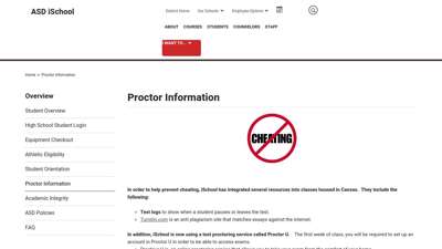 Overview / Proctor Information - Anchorage School District