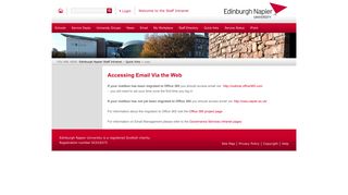 
                            7. owa - Edinburgh Napier Staff Intranet - Office 365 Edinburgh Login