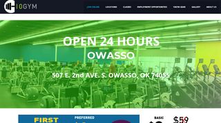 
Owasso Membership – 10GYM Fitness Center - $10 No Contract  
