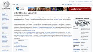 
                            4. Oxford Brookes University - Wikipedia - Brookes Athens Portal