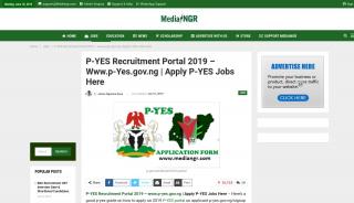 
                            2. P-YES Recruitment Portal 2019 - www.p-yes.gov.ng | Apply P-YES ... - P Yes Recruitment Portal