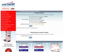 
                            8. Package Tracking - Unity Courier Service - Unity Courier Portal