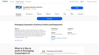 
                            8. Packaging Corporation of America Careers and Employment ... - Packaging Corporation Of America Employee Portal
