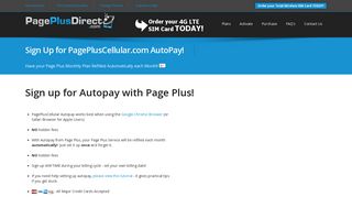 
                            3. Page Plus Autopay - Sign Up for Auto Refill Now! - Page Plus Direct Wholesale Portal